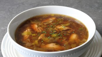 Scottish Cock-a-Leekie Soup